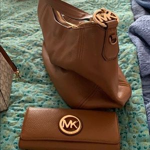 Michael Kors handbag and matching wallet